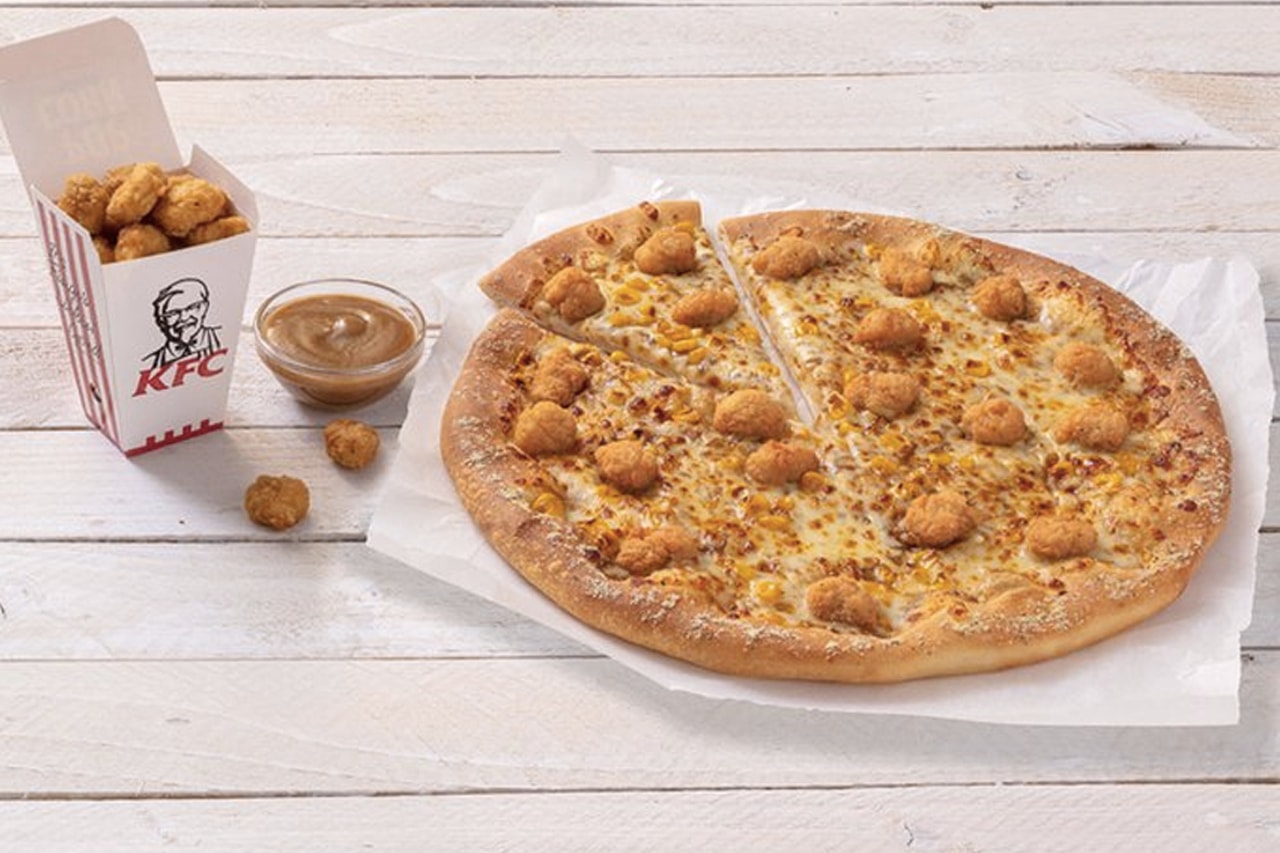驚奇不斷！Pizza Hut 與 KFC 攜手推出全新「勁爆雞米花口味 Pizza」
