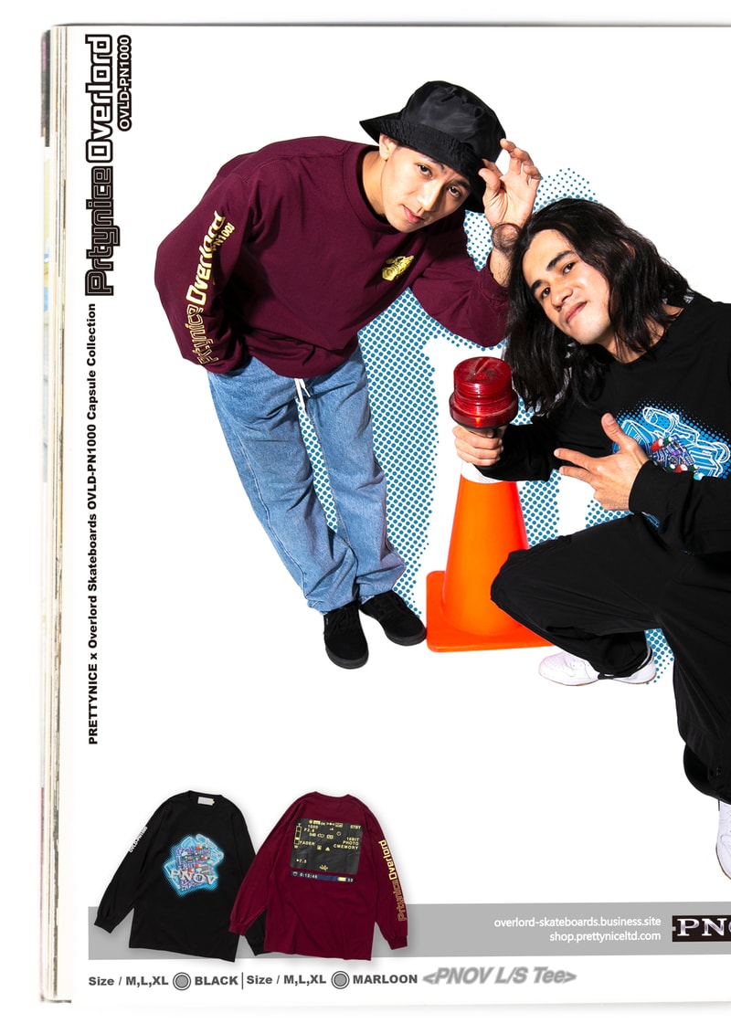 PRETTYNICE x Overlord Skateboards 全新聯名 Lookbook 發布
