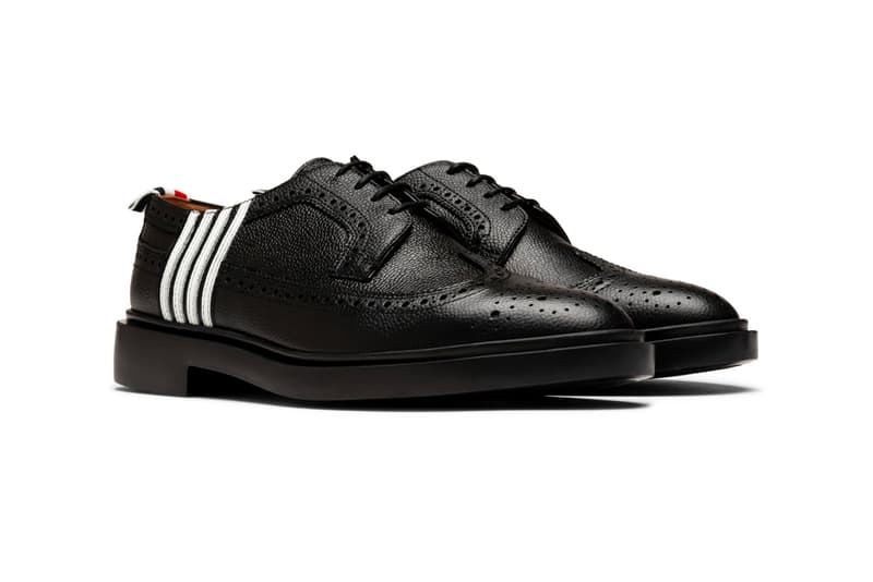 四桿印花-Thom Browne 推出全新 Longwing Brogue 皮革鞋款