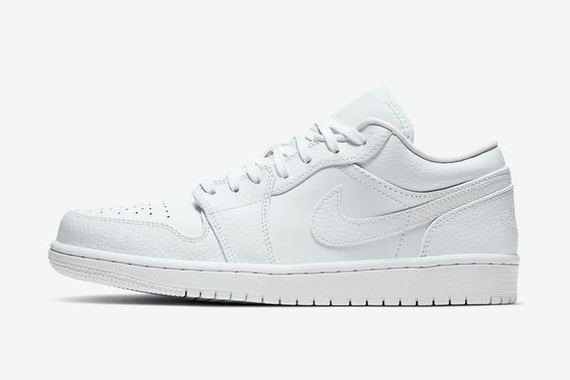 Air Jordan 1 Low「Triple White」配色即將於今夏正式發佈