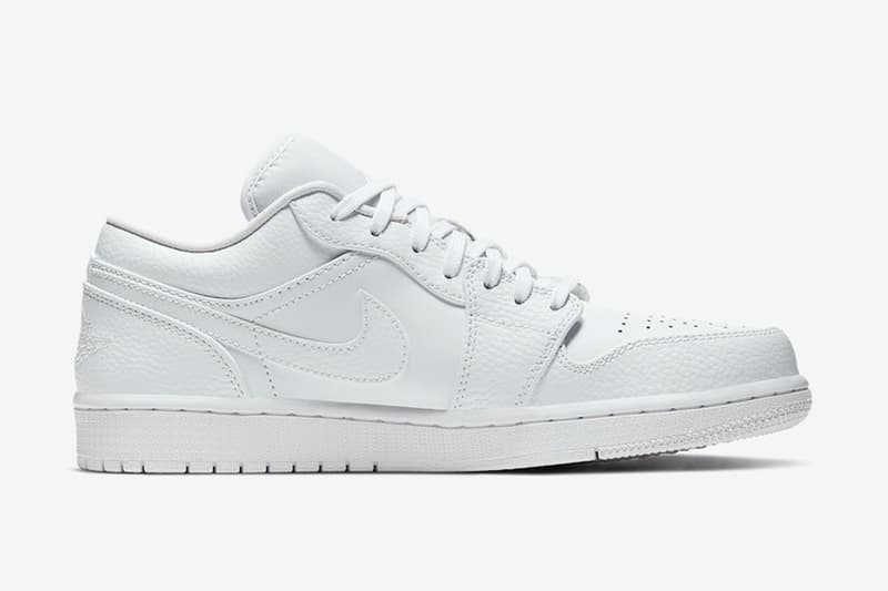 Air Jordan 1 Low「Triple White」配色即將於今夏正式發佈