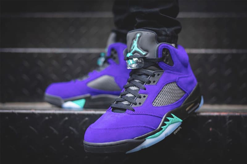 近賞 Air Jordan 5 最新配色「Alternate Grape」