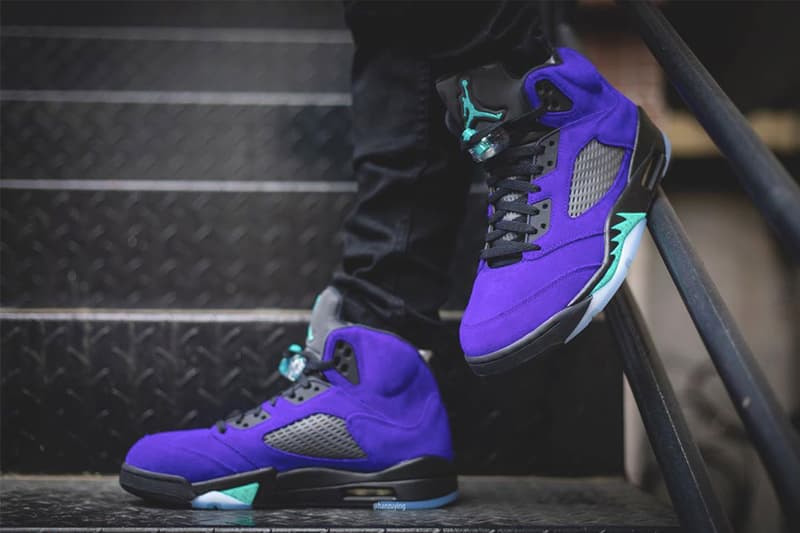 近賞 Air Jordan 5 最新配色「Alternate Grape」