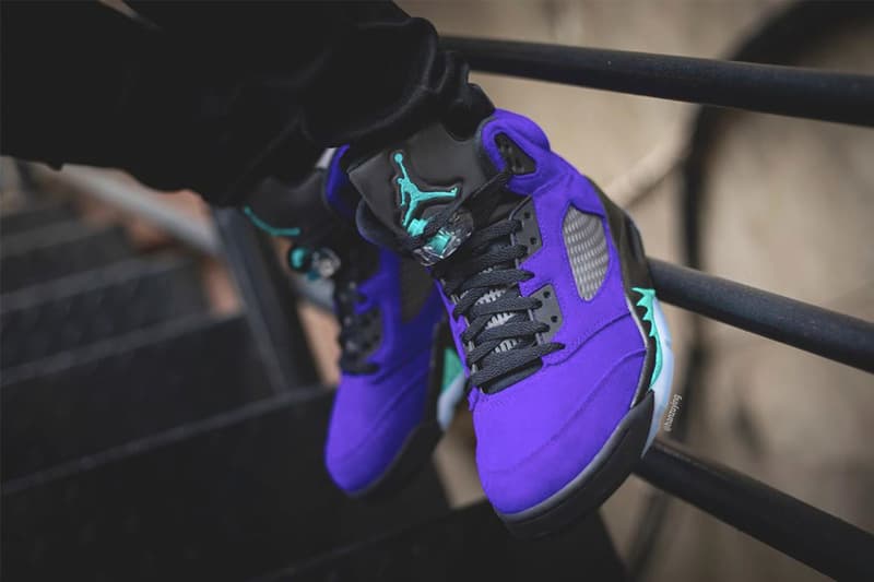 近賞 Air Jordan 5 最新配色「Alternate Grape」