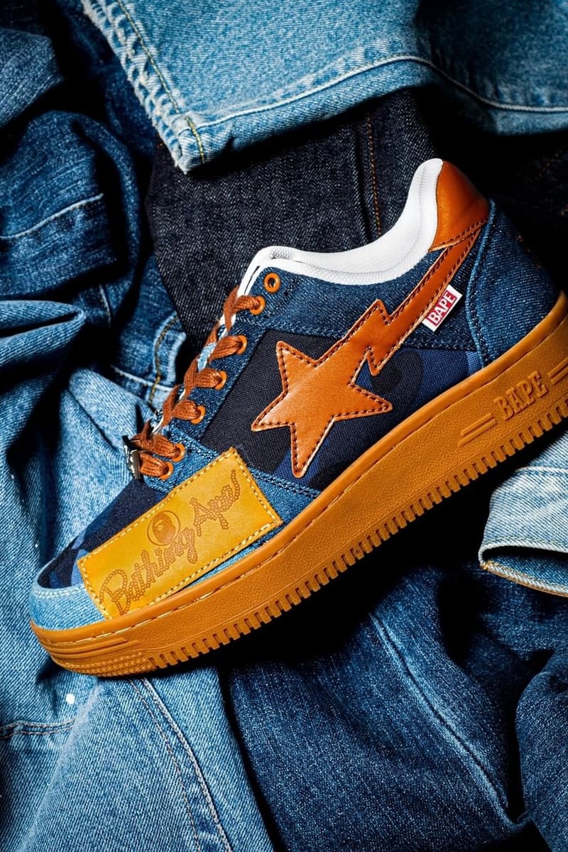 慶祝 20 週年!BAPESTA 推出全新 Patchwork Denim 別注鞋款