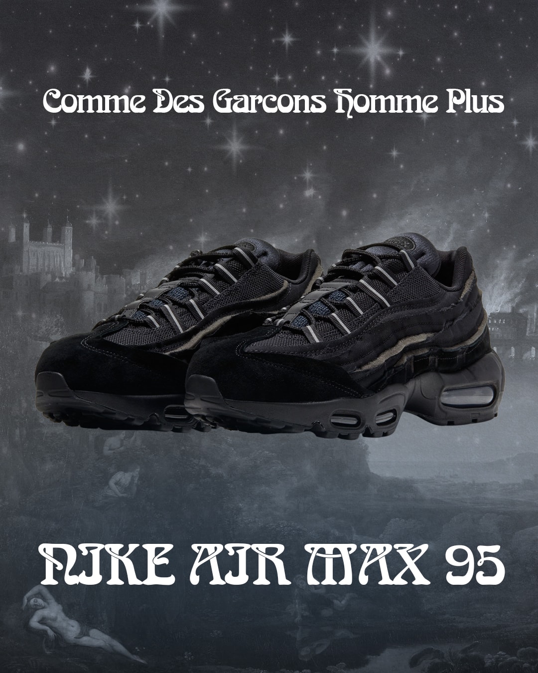 COMME des GARÇONS HOMME PLUS x Nike Air Max 95 聯乘鞋款台灣上架情報