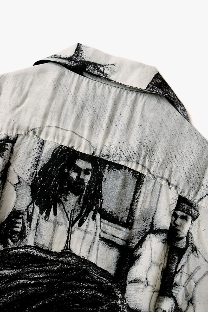 KAPITAL 推出全新黑白絲綢 Hawaiian Shirt