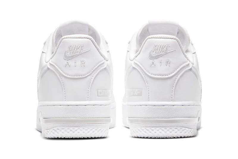 Nike 全新鞋款 Air Force 1 React D/MS/X 全白配色正式發佈
