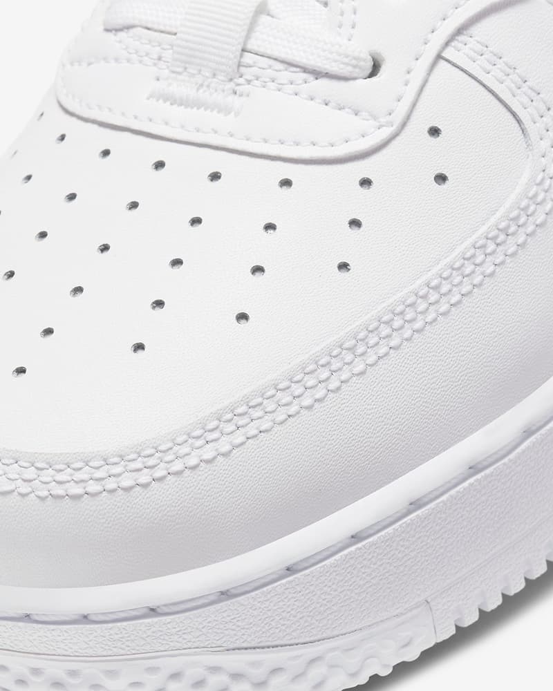 Nike 全新鞋款 Air Force 1 React D/MS/X 全白配色正式發佈