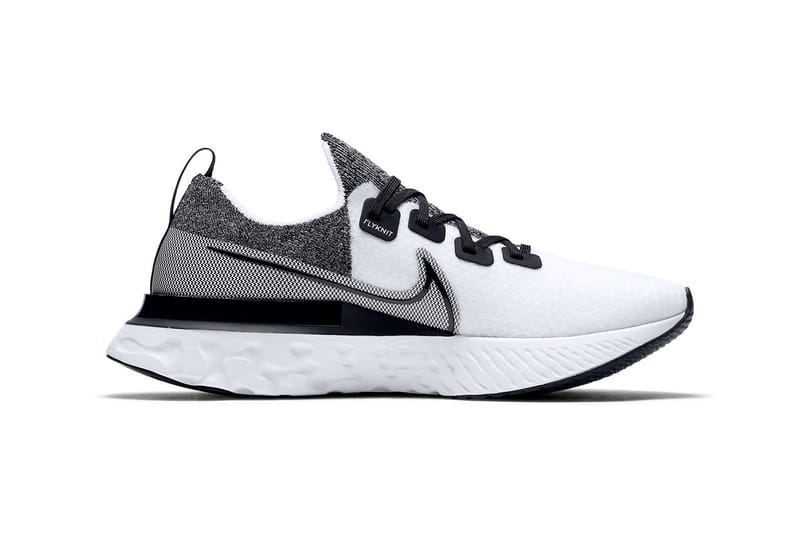 react infinity run black white