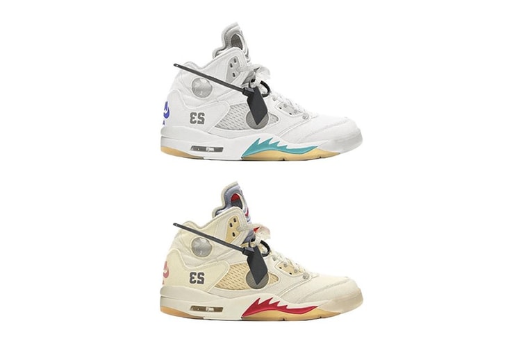 Off-White™ x Air Jordan 5 聯名鞋款或將迎來「Grape」配色?