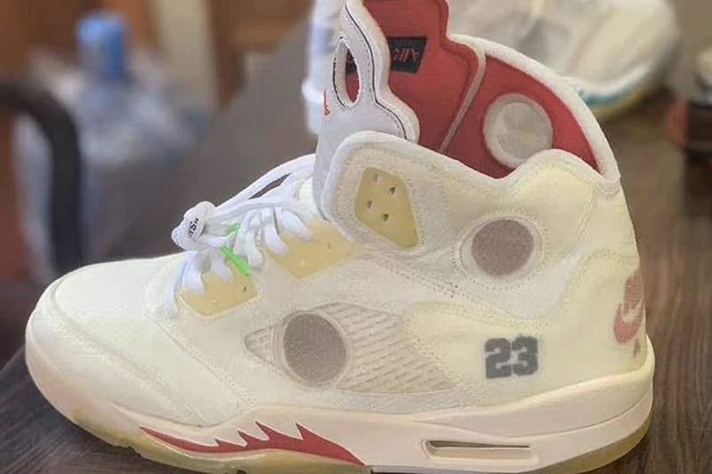 Off-White™ x Air Jordan 5 聯名鞋款或將迎來「Grape」配色？