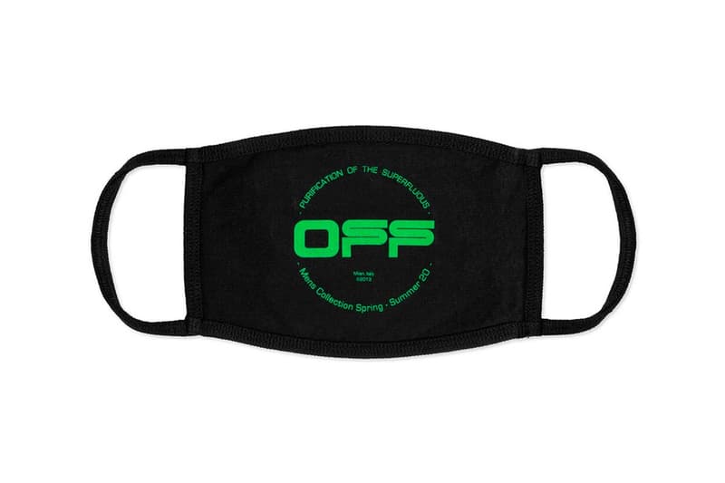 防疫配件 − Off-White™ 推出 8 款全新口罩