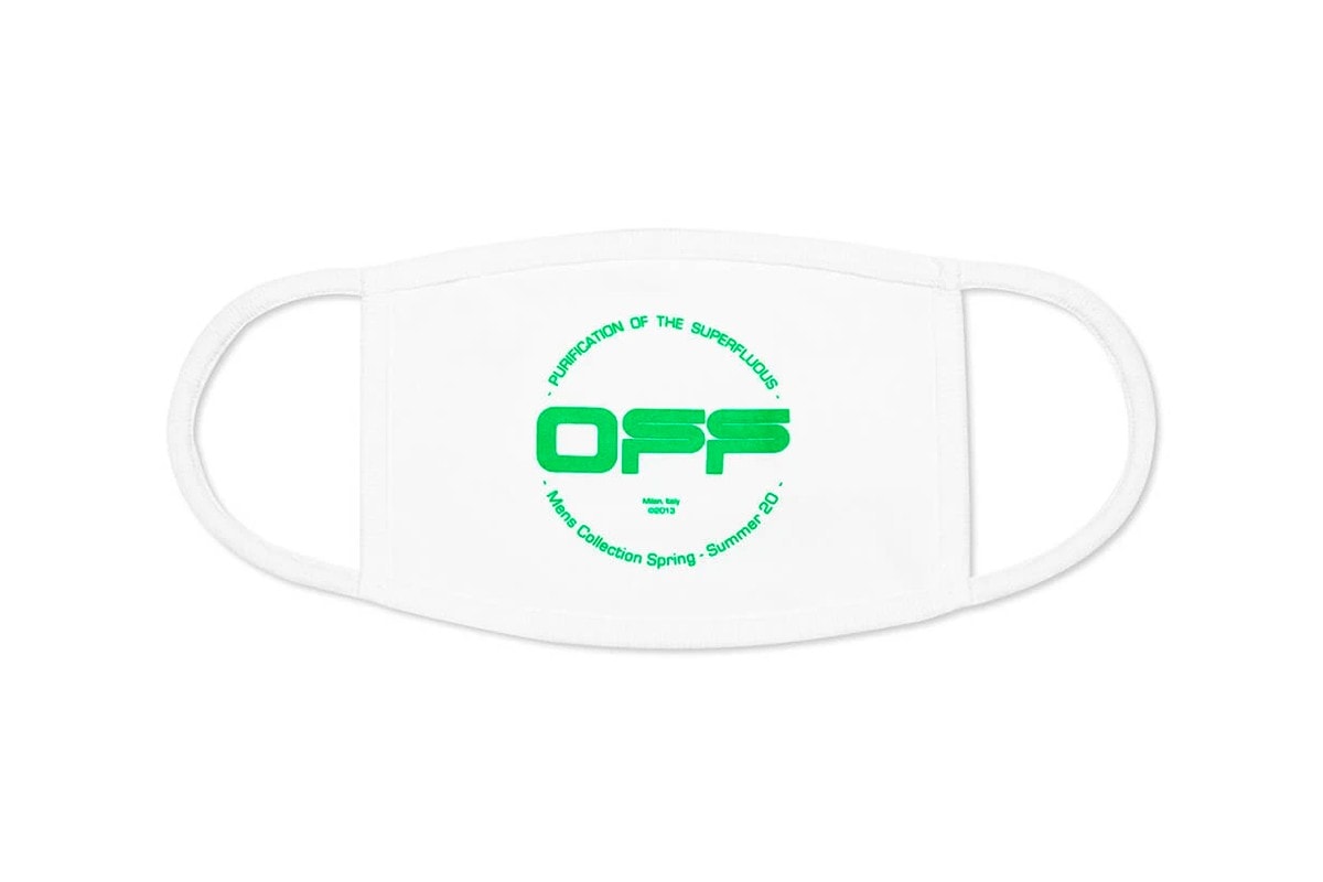 防疫配件 − Off-White™ 推出 8 款全新口罩