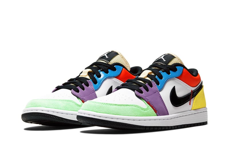 異素材拼砌-Air Jordan 1 Low「Multicolor」配色登場