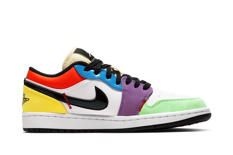 異素材拼砌-Air Jordan 1 Low「Multicolor」配色登場