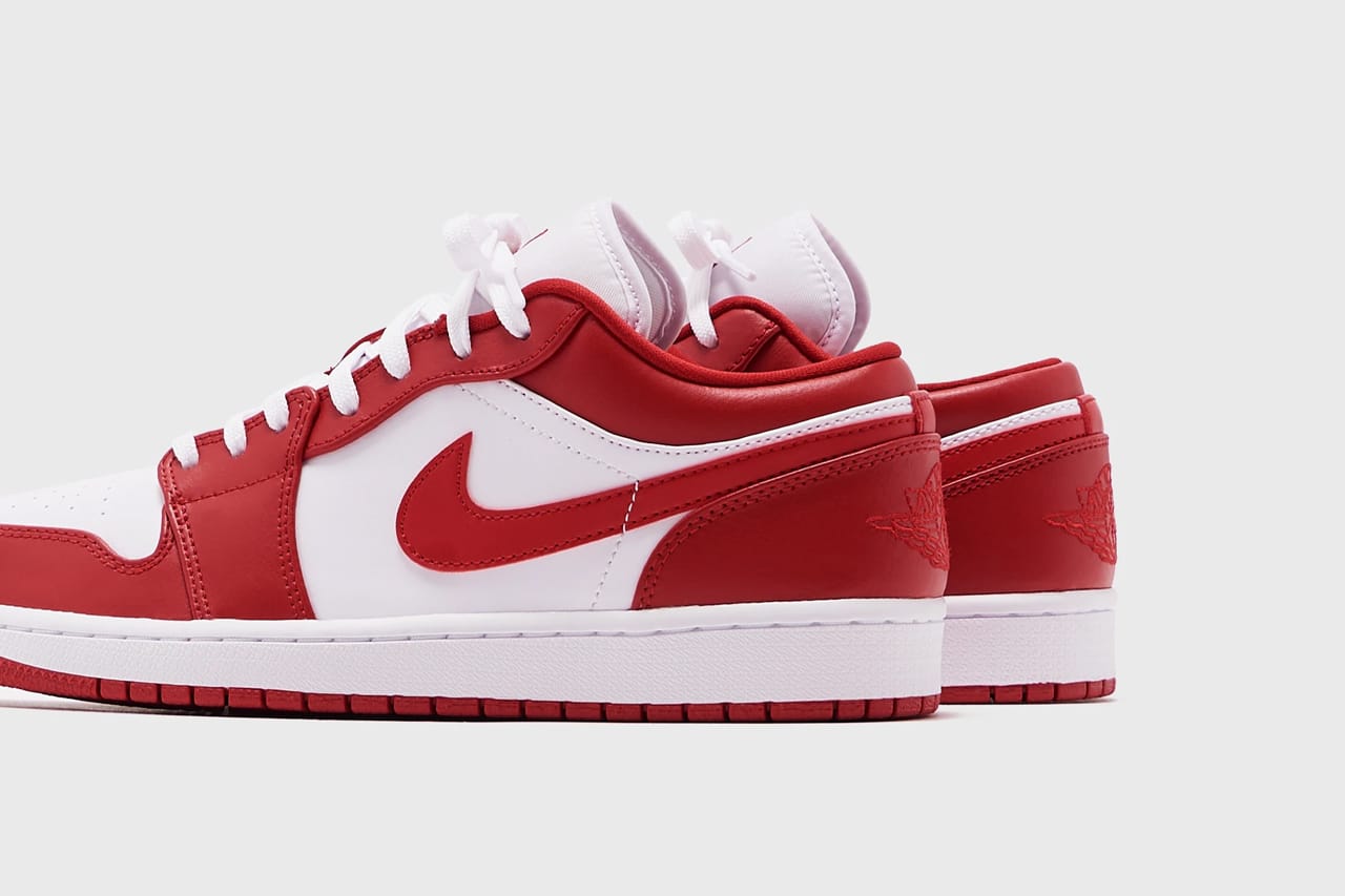 air jordan 1 low gym red and white