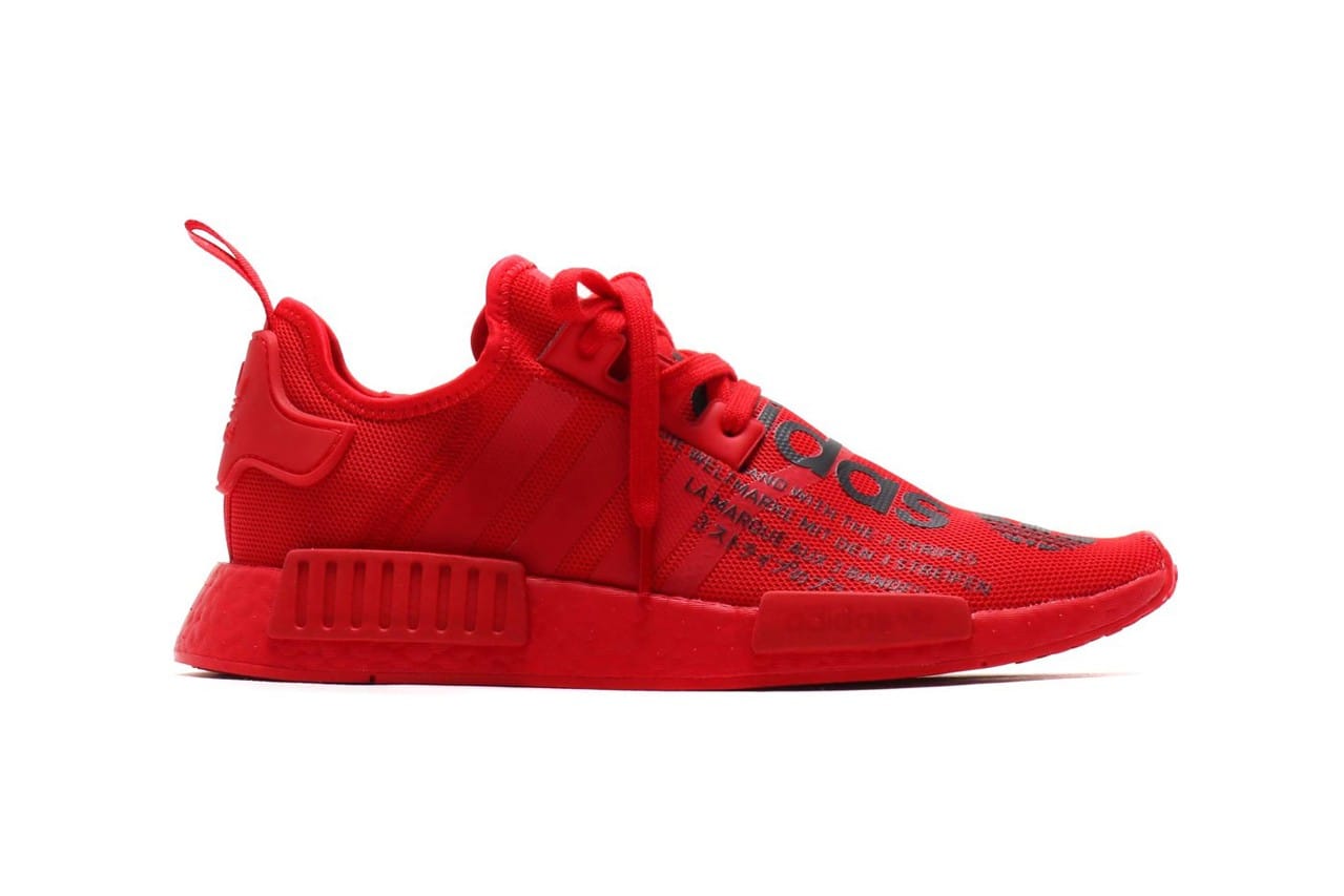 black and red nmd