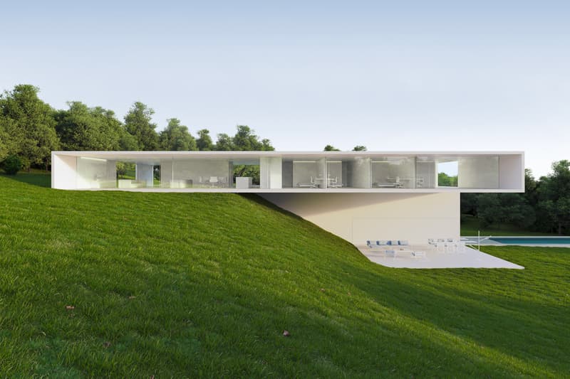 走進斜坡上的稜角建築:Benahavis House