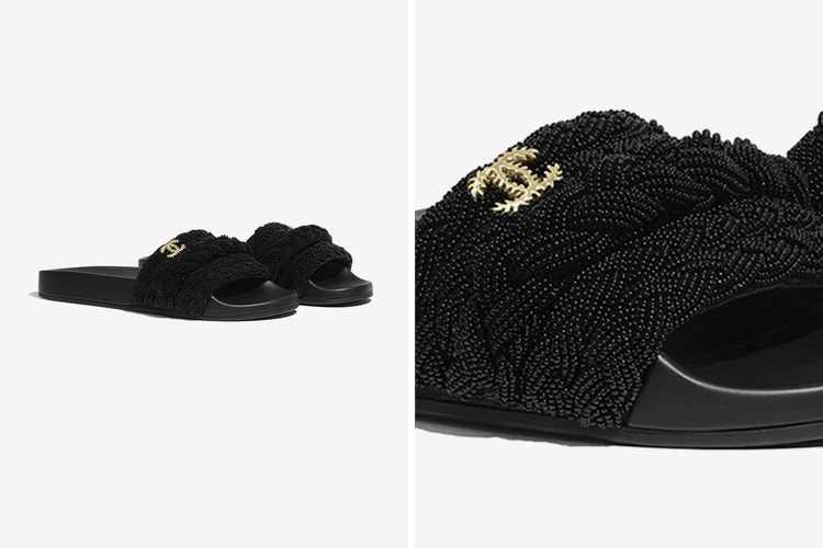 Chanel 推出要價 $1,100 美元奢華珍珠羊皮拖鞋