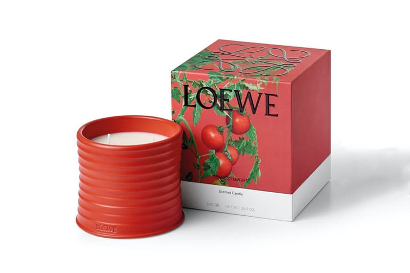 LOEWE 全新香氛蠟燭系列推出「大麻」、「甜菜」與「番茄葉」等味調