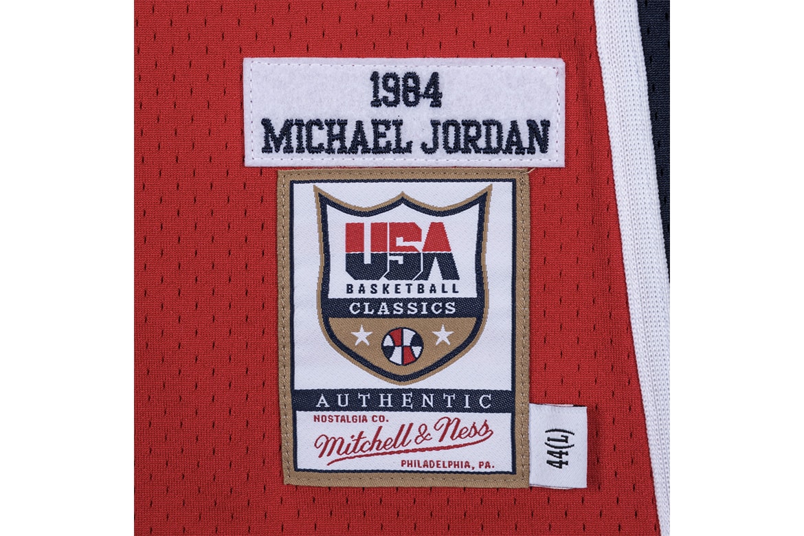 Mitchell & Ness 復刻 1984 年奧運美國男籃 Michael Jordan 球衣