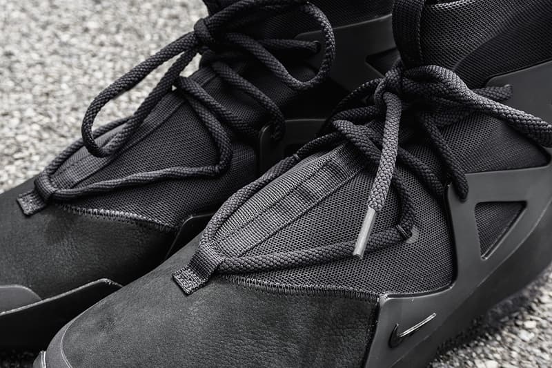 HYPEBEAST 近賞 Nike Air Fear of God 1 最新配色「Noir」