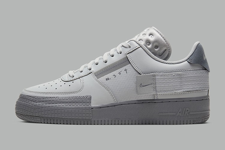 Nike Air Force 1 Type 最新配色「Triple Grey」正式曝光