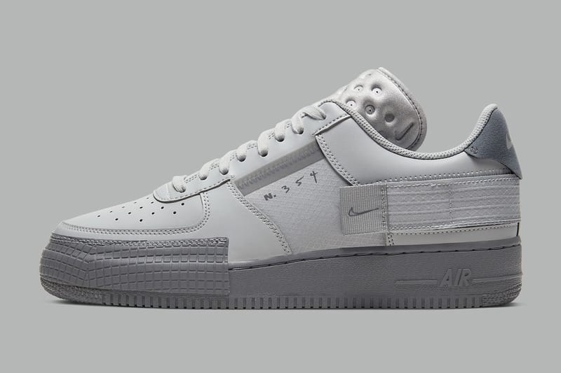 nike air force 1 gray and white