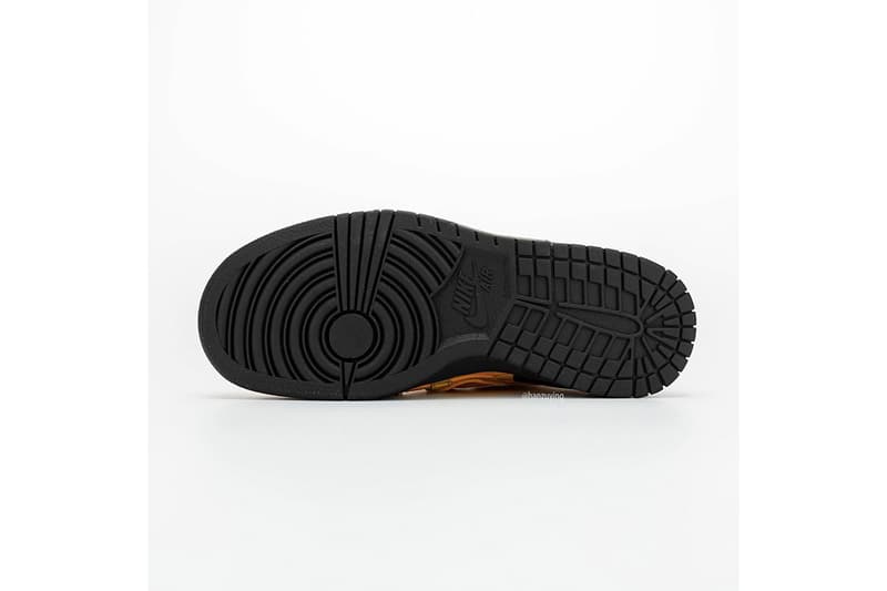 率先預覽 Off-White™ x Nike Air Rubber Dunk 最新配色「University Gold」