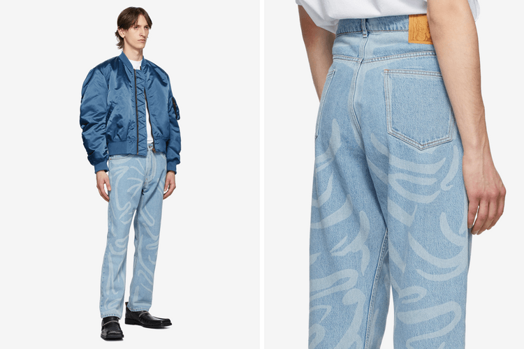 玩味十足 - Martine Rose 推出全新塗鴉摺紋直筒牛仔褲