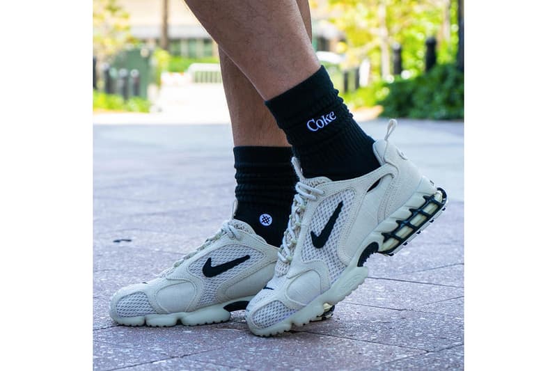 近賞 Stüssy x Nike Air Zoom Spiridon Caged 2 聯乘鞋款上腳圖輯