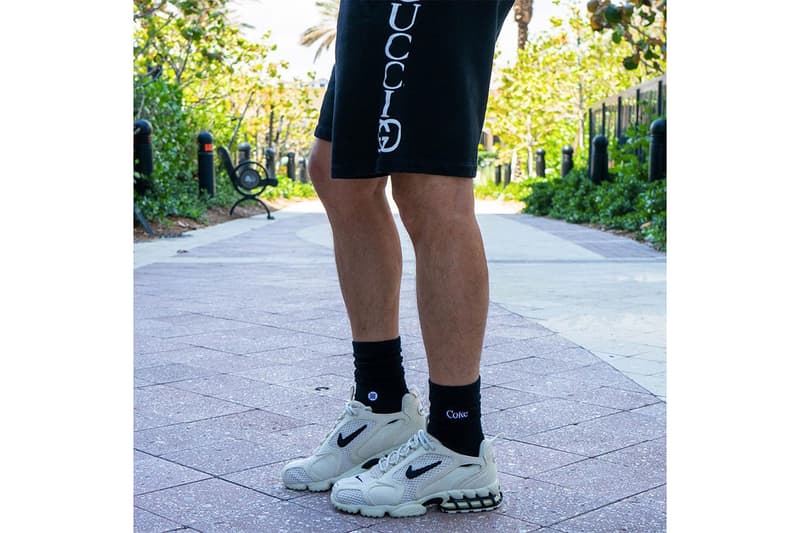 近賞 Stüssy x Nike Air Zoom Spiridon Caged 2 聯乘鞋款上腳圖輯