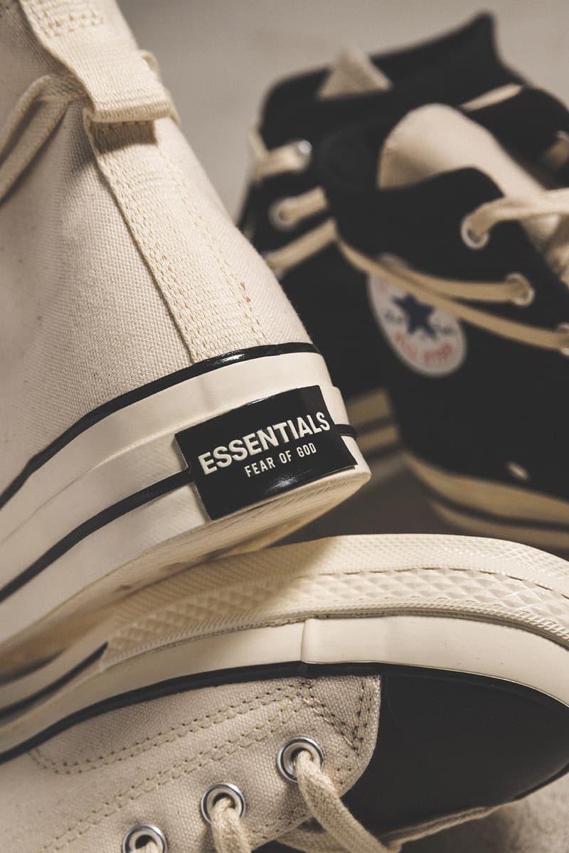 HBX 抽籤渠道開啟!Fear of God ESSENTIALS x Converse Chuck 70 鞋款再來襲