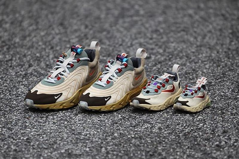 Travis Scott x Nike Air Max 270 React 聯乘鞋款將推出完整家庭尺碼