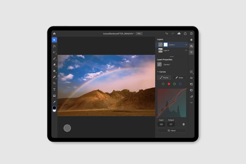 提升使用度－Adobe 將「Curves」功能增至 Photoshop For iPad
