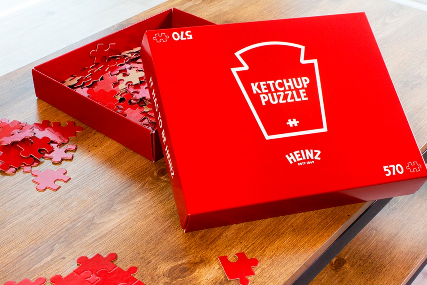 視覺疲乏 − Heinz 推出全新 570 片「全紅」番茄醬拼圖