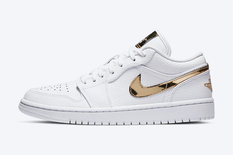 Air Jordan 1 Low 推出奢華感新配色「White/Metallic Gold」