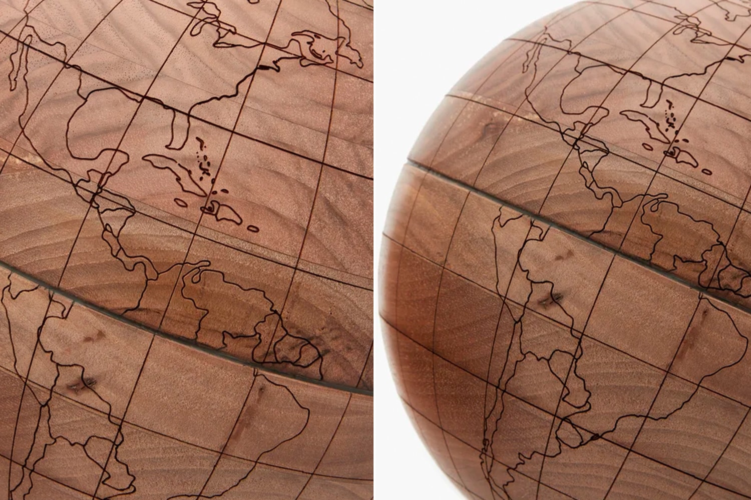 Brunello Cucinelli 推出手工製實心胡桃木雕刻地球儀