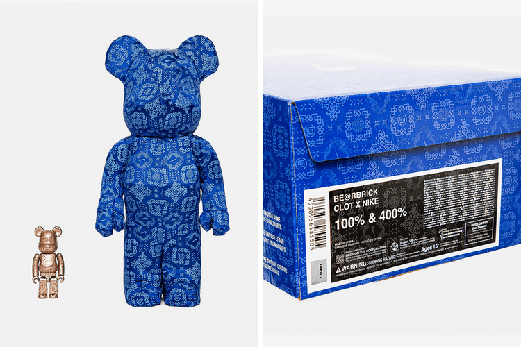 CLOT x Nike x Medicom Toy 推出全新三方聯乘 BE@RBRICK 系列套裝