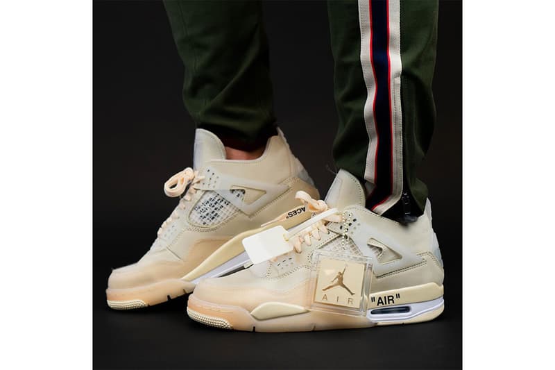 率先近賞 Off-White™ x Air Jordan 4「Sail」最新實著圖輯