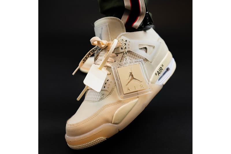 率先近賞 Off-White™ x Air Jordan 4「Sail」最新實著圖輯