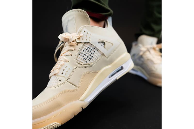 率先近賞 Off-White™ x Air Jordan 4「Sail」最新實著圖輯