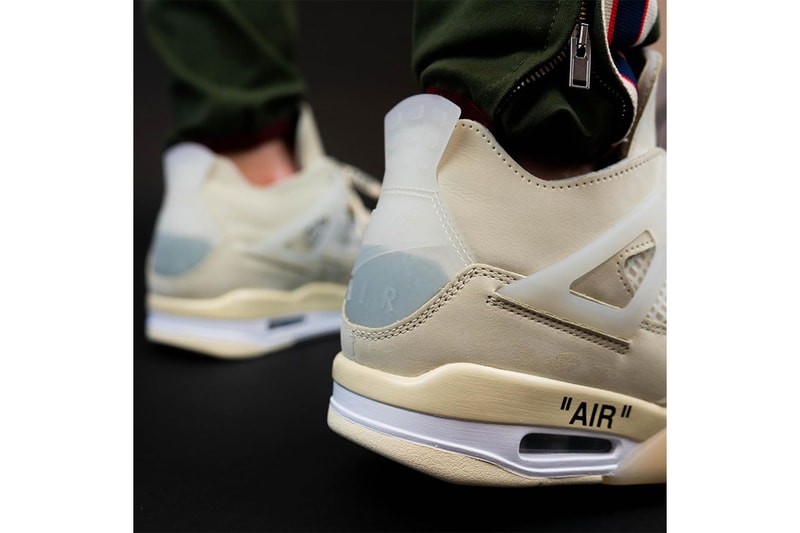 率先近賞 Off-White™ x Air Jordan 4「Sail」最新實著圖輯