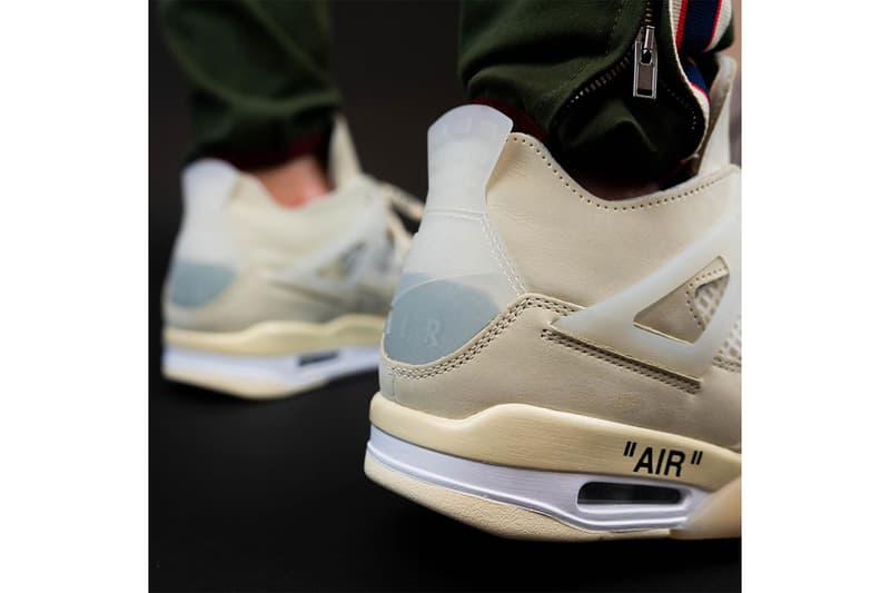 率先近賞 Off-White™ x Air Jordan 4「Sail」最新實著圖輯