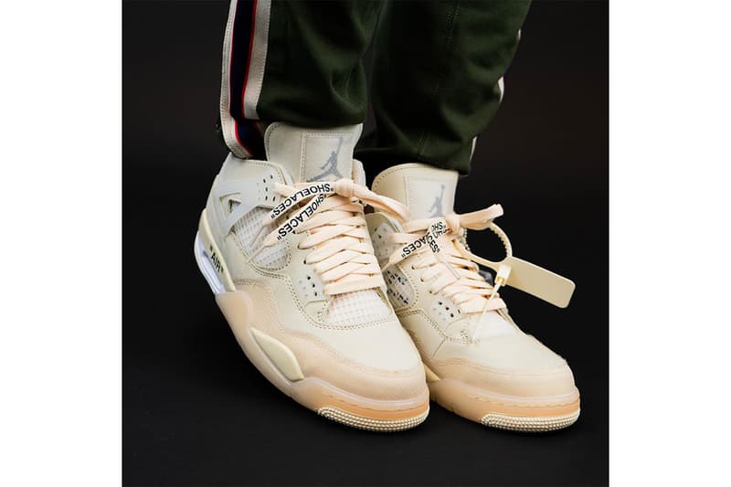 率先近賞 Off-White™ x Air Jordan 4「Sail」最新實著圖輯