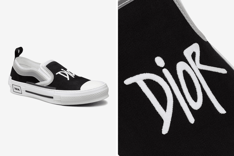 Dior 推出全新 Shawn Stussy 手寫字體 B23 Slip-On 懶人鞋
