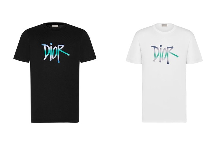 Dior x Shawn Stussy 全新 2020 春夏聯乘 T-Shirt 上架