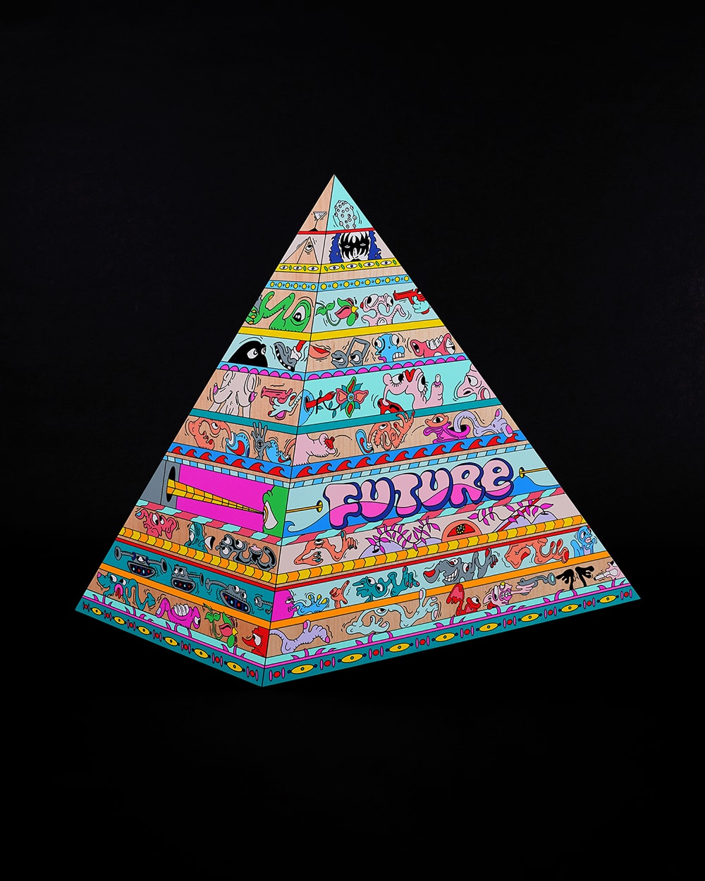 紐約藝術家 Erik Parker 再度攜手 AllRightsReserved 推出原木金字塔及版畫