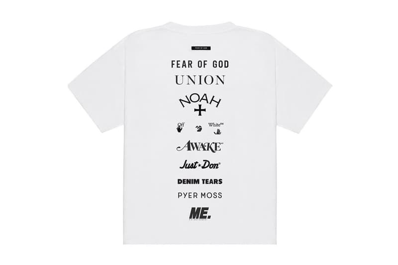 Fear of God 攜手 Off-White™、Union LA、NOAH 等品牌打造慈善紀念 T-Shirt